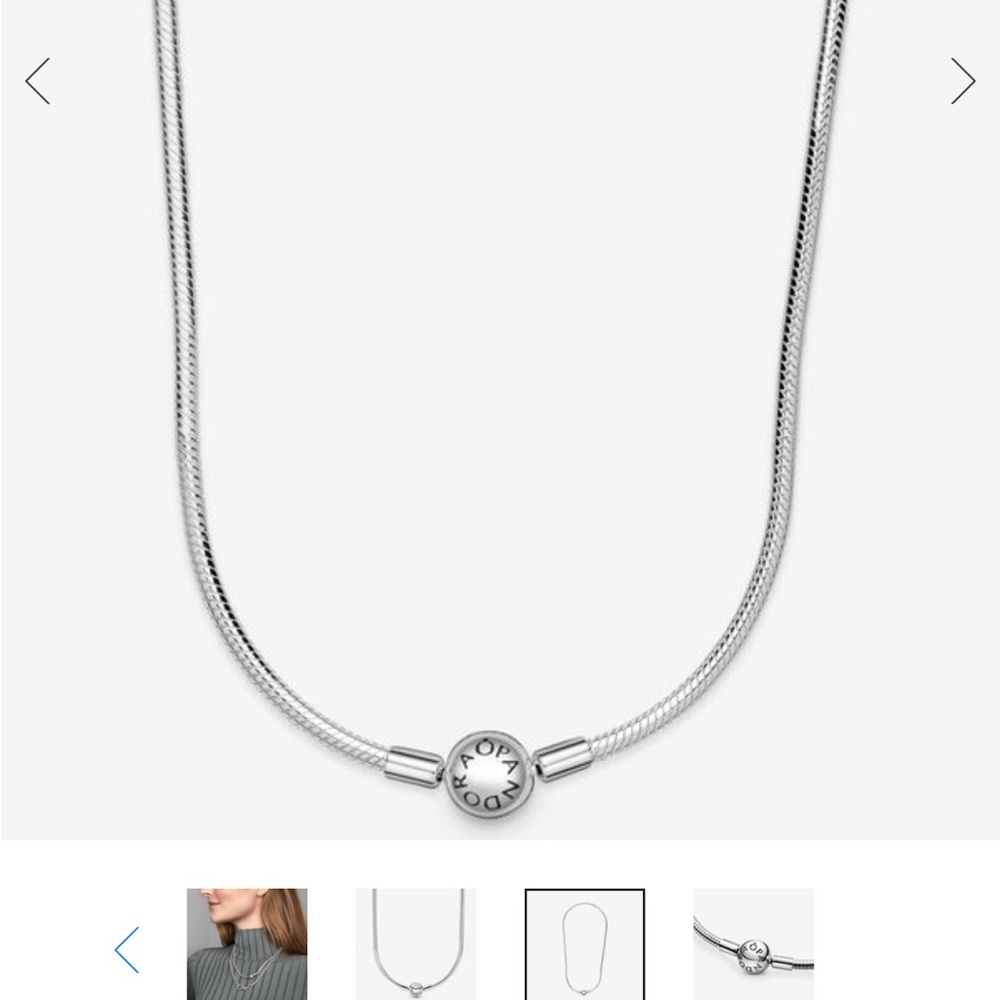 Pandora moments snake chain necklace